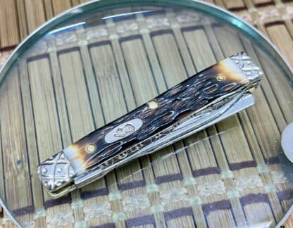 Case XX Scrolled Peachseed Amber Baby Doc Knife – #007/100 - Image 2