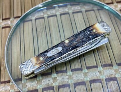 Case XX Engraved Peachseed Amber Bone Baby Doc Knife – #008 of 100 - Image 2