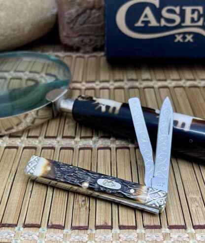 Case XX Amazing Custom Hand-Fired Peachseed AMBER Bone Baby Doc Doctor Knife #09 - Image 2