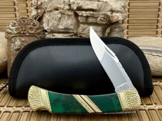 Buck 110 Painted Pony Arizona Jade Knife
