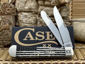 Natural Bone Vintage Flag Trapper Knife