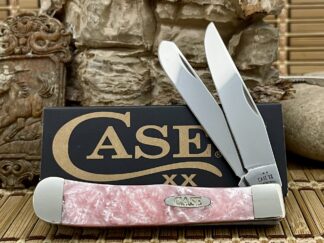 Pink Mica Pearl Trapper Knife