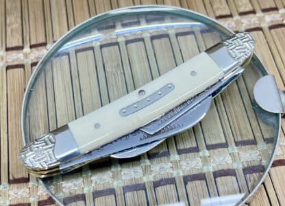 Majestic Mammoth Fossil Engraved Congress Knife: one of a kind - Image 2