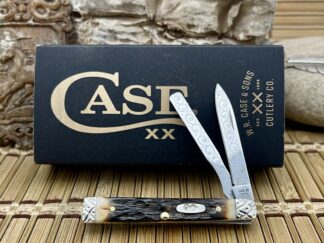Case XX Custom Engraved Peachseed Amber Bone Baby Doc – Wild Horse Customs #005/100