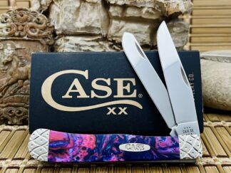 Engraved Pink Sapphire Trapper Knife