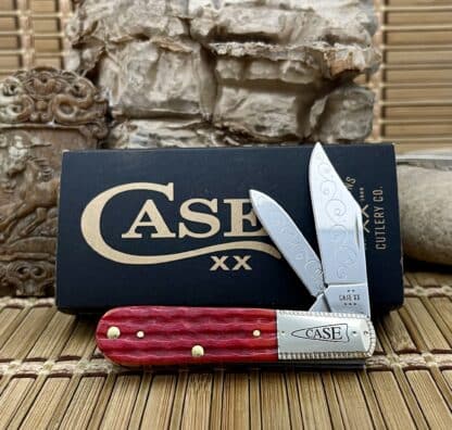 Engraved Indian Paintbrush Barlow Knife