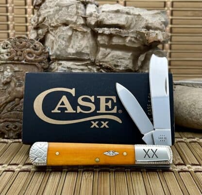 Engraved Persimmon Bone Razor Knife