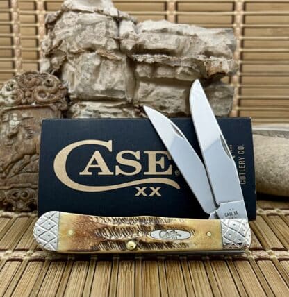 6.5 Bone Stag Engraved Wharncliffe Trapper | Case XX