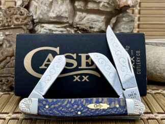 Blue Sycamore Engraved Stockman Knife | Case XX Rare