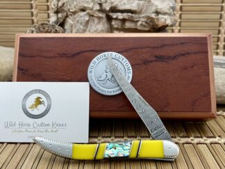 Abalone Spiny Damascus Toothpick Knife | Case XX
