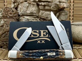 Hand Fired Mediterranean Blue Bone Large Stockman | Case XX
