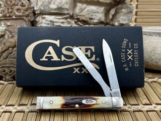 Case Custom Red Stag Scrolled Baby Doc Knife | #01 of 50