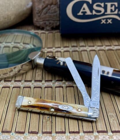Case XX USA Custom Genuine Red Stag Engraved Baby Doc Doctors Knife #02 – 1 of 50 Made - Image 2