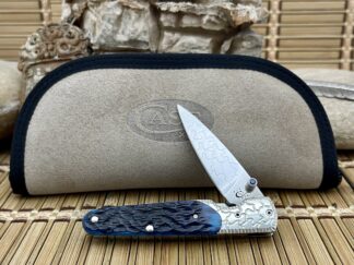 Stunning Case Ocean Blue Bone BG42 Slimlock Pocket Knife