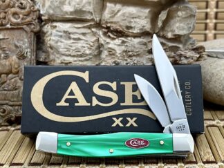 Stunning Case Green Pearl Kirinite Texas Jack Pocket Knife