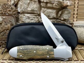 Masterwork warren osborne blue mammoth fossil knife
