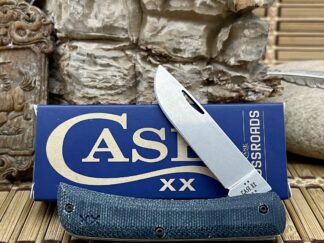 Case Blue Denim Canvas S35VN Sod Buster Jr Knife