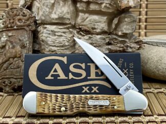 Case Burnt Amber Bone Dogbone Copperlock Knife