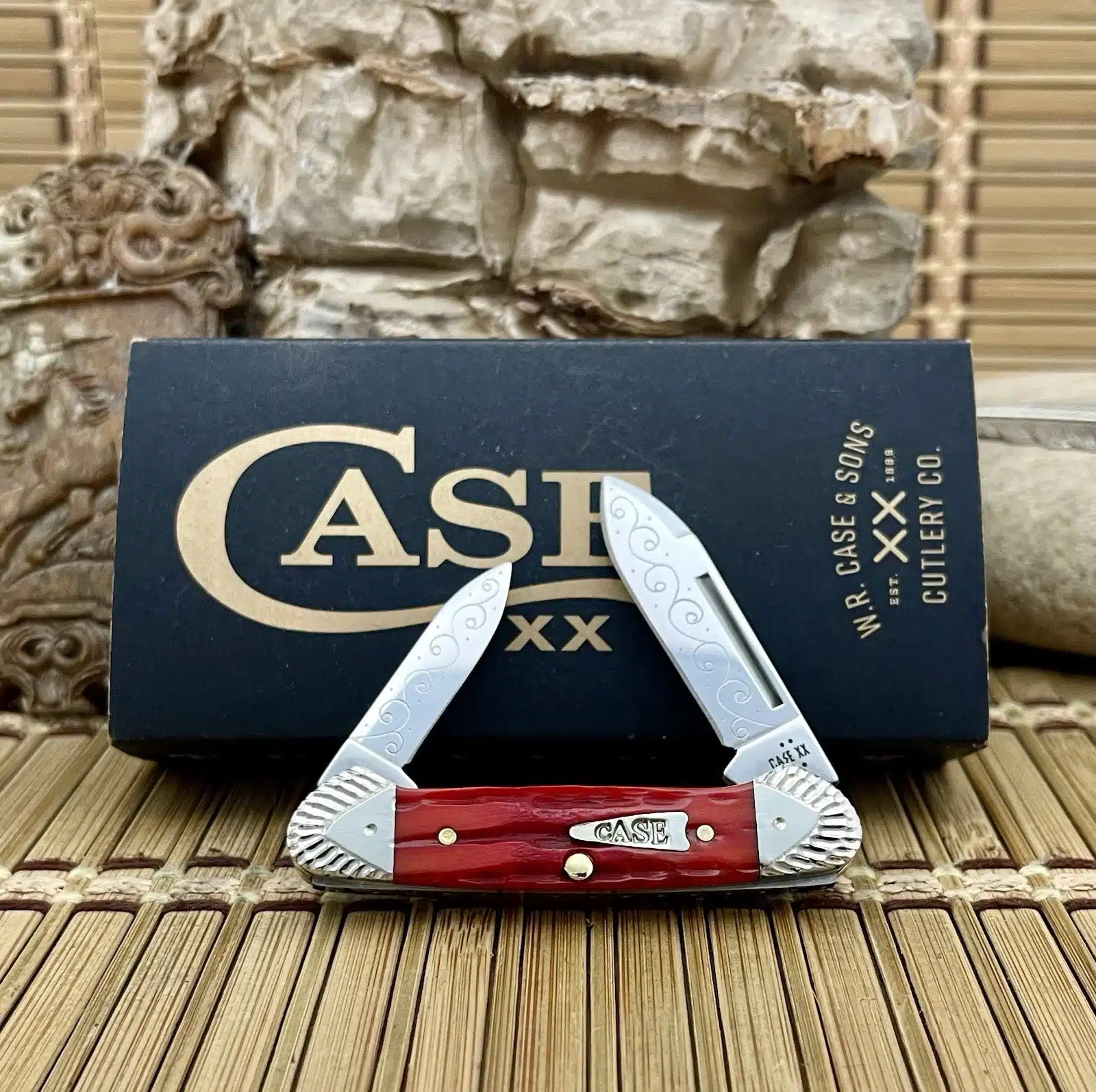 Stunning Case Indian Paintbrush Baby Butterbean Pocket Knife