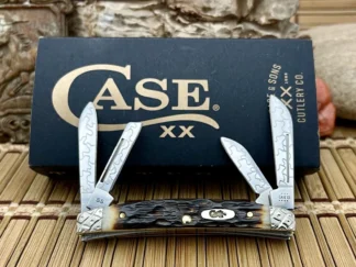 Case Amber Bone Small Congress Knife | Hand Fired Custom