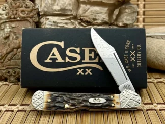 Case XX Amber Bone Mini Copperlock Pocket Knife | Wild Horse Custom