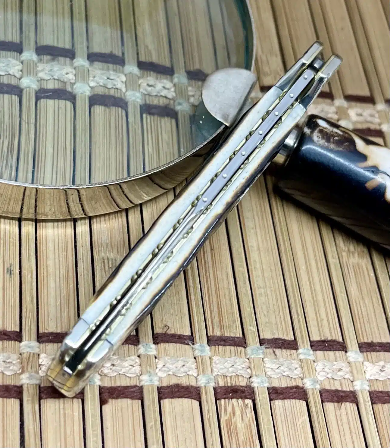 Case XX Mini Copperlock Hand-Fired Peachseed Amber Bone Pocket Knife #47/100 - Image 5