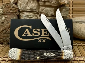 Case XX Trapper Pocket Knife | Hand-Fired Amber Bone