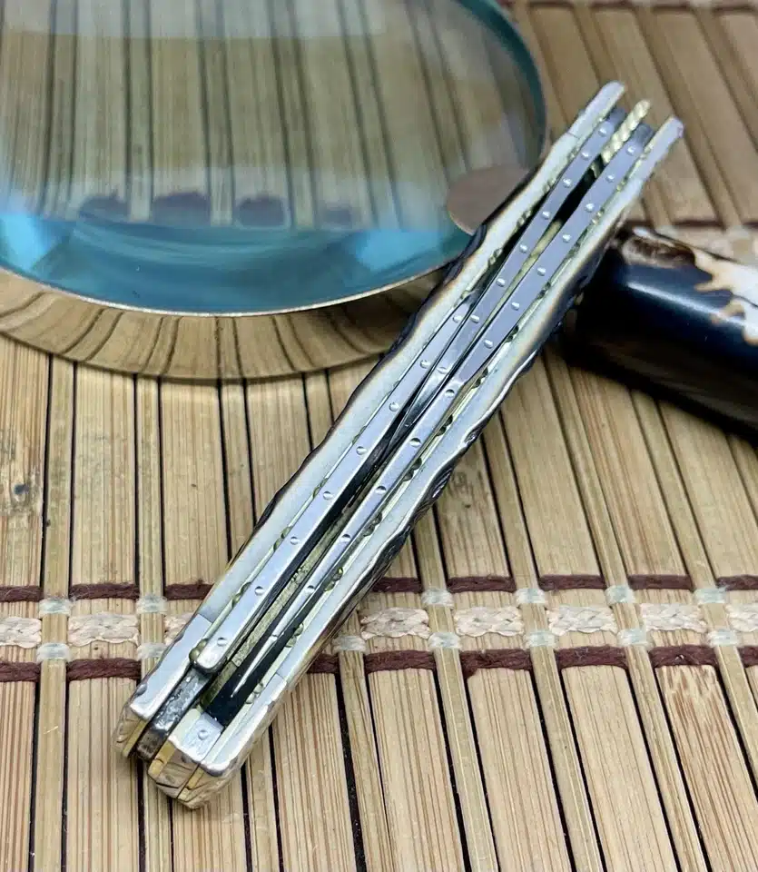 Case XX Large Stockman Hand-Fired Peachseed Amber Bone Pocket Knife #46/100 - Image 4