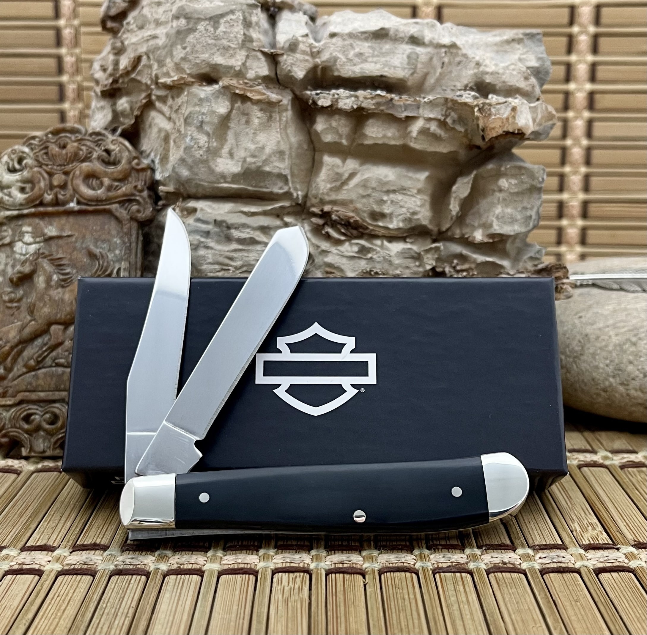 Legendary Case XX Harley Davidson Mini Trapper Pocket Knife - Image 2