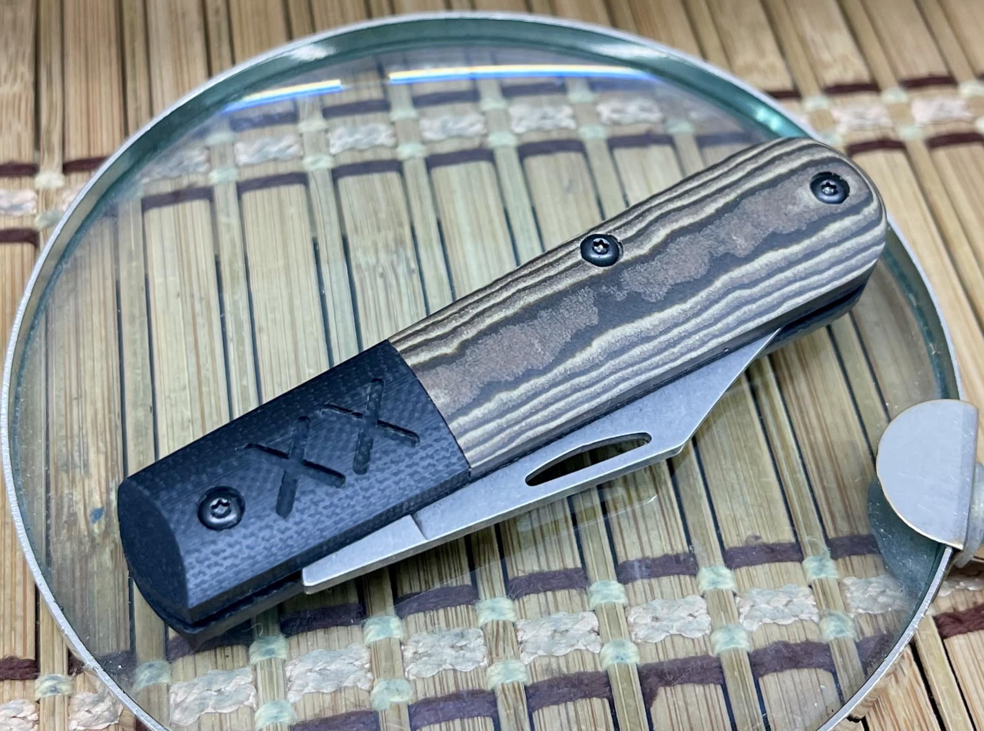 Case XX Crossroads Black & Tan Richlite XR Barlow Knife - Image 2
