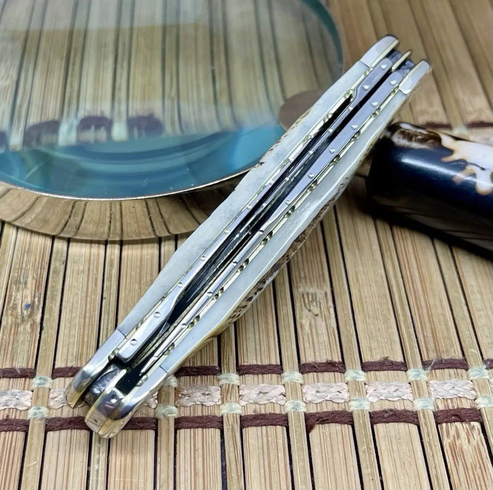 Amazing Custom Case XX 6.5 Bone Stag Engraved Sowbelly Pocket Knife #045/100 - Image 5