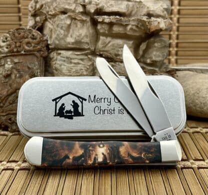 Case XX Christmas Trapper Knife - Manger Color Infusion