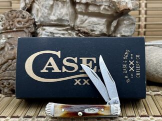 Amazing case red stag tiny trapper engraved #09/50