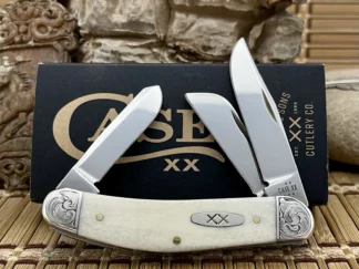 case custom natural bone sowbelly - Don Rodgers Scrolled