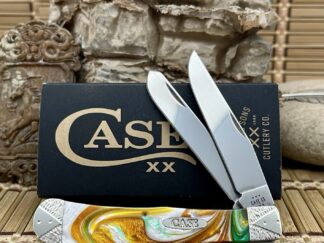 case emerald river custom engraved trapper