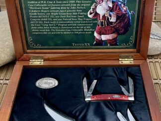 case hardware santa commemorative knife set Wild Horse