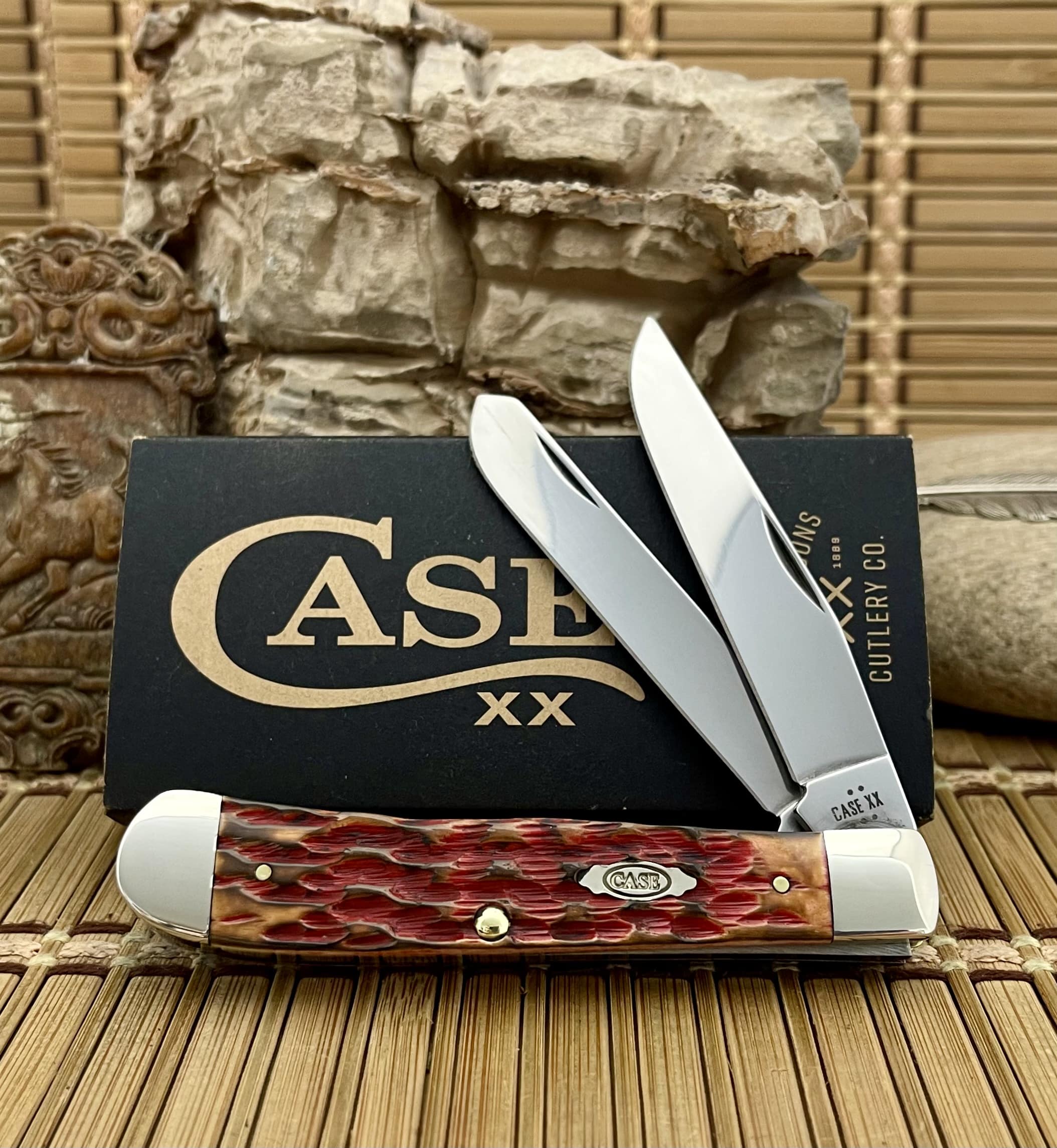 Premium case xx cherry pie bone trapper knife