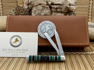 Remarkable case xx wild horse custom imperial jade black jet baby doc pocket knife