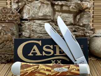 Chestnut Bone Eagle Trapper Knife | Case XX Gold Edition