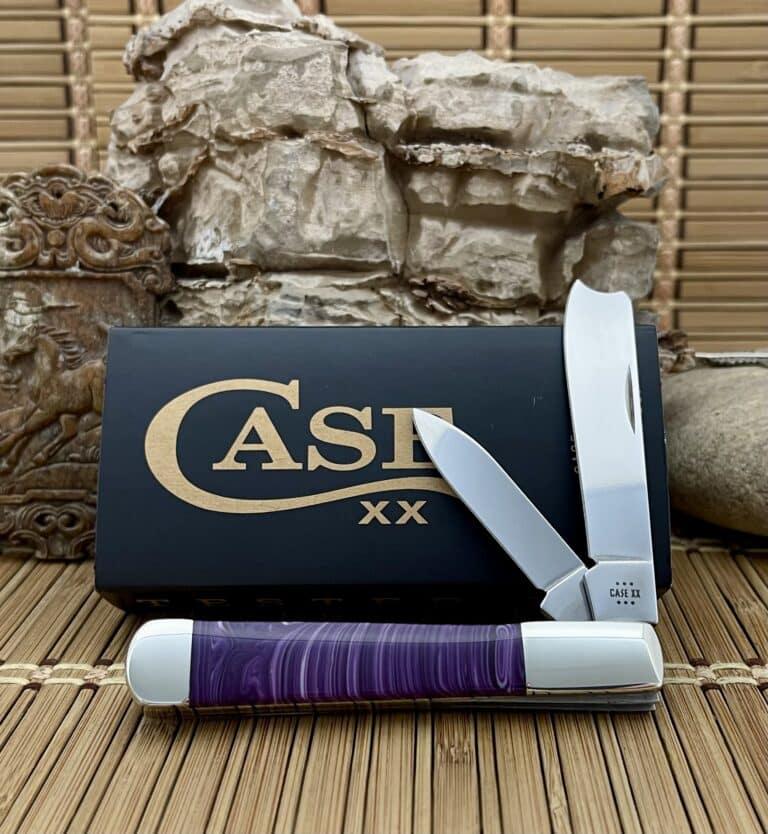 Case Double Xx Razor Vibrant case xx purple spiny razor barlow pocket knife
