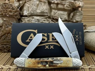 Artisan case xx 6.5 bone stag stockman pocket knife