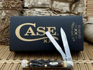 case xx peachseed amber bone baby doc pocket knife