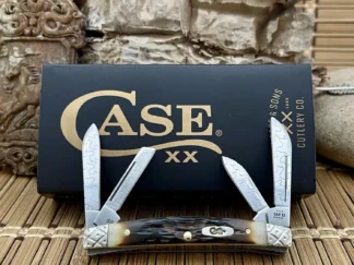 Distinctive case xx amber bone small congress pocket knife