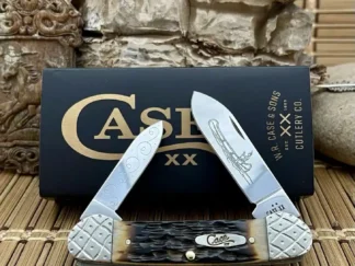 Premium case xx amber bone canoe pocket knife