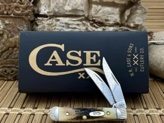 Artisan case xx stag tiny trapper pocket knife