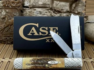 Collector-Grade case xx bone stag razor barlow pocket knife