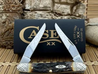 Fine case xx amber bone muskrat pocket knife