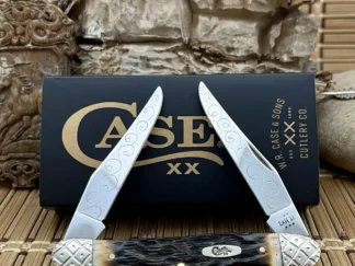 Fine case xx amber bone muskrat pocket knife