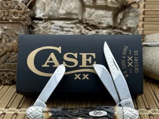 Enhanced case xx amber bone medium stockman pocket knife
