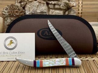 case abalone damascus toothpick | Case XX